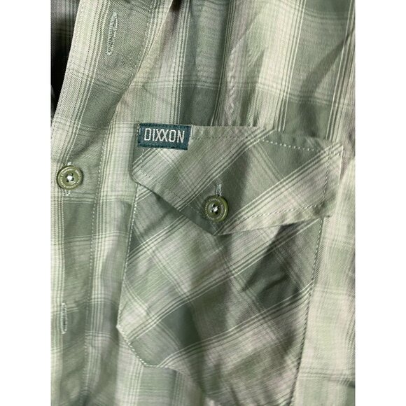 Dixxon Flannel Palo Verde Green Plaid Shirt D-Lux Bamboo Blend Men Size Small - Picture 7 of 14